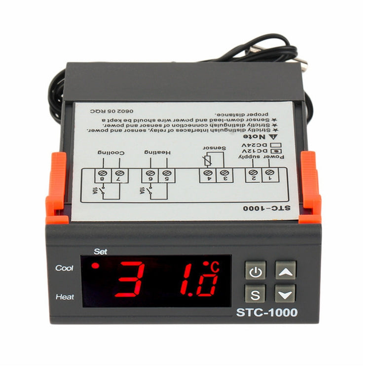 STC-1000 Acquario Incubazione Macchina per frutti di mare Elettronica Numero Microcomputer Interruttore regolatore di temperatura, 12V STC-1000 Acquario Incubazione Macchina per frutti di mare Elettronica Numero Microcomputer Interruttore regolatore di temperatura, 12V